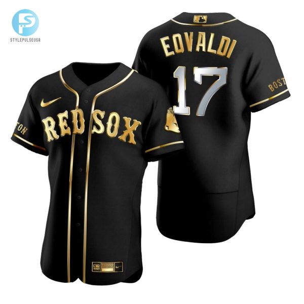 Score Big Laughs Eovaldi 17 Red Sox Gold Jersey Gift stylepulseusa 1