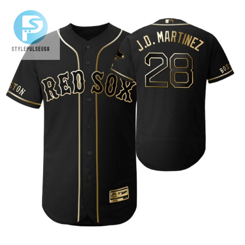 Get Your J.D. Martinez Magic Black Jersey  Red Sox Fans Treasure