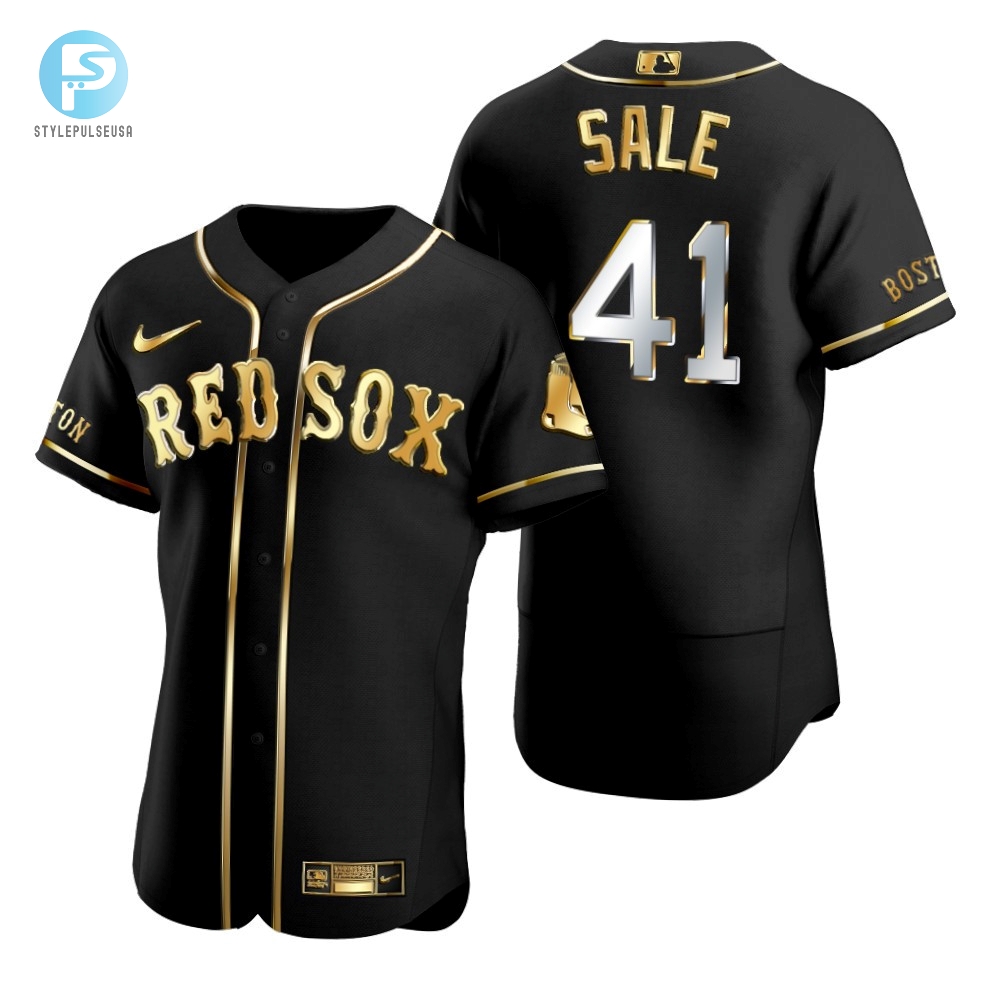 Pitchperfect Gift Hilarious Chris Sale 41 Sox Black Jersey