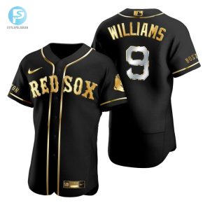 Hit A Homerun With Ted Williams 9 Jersey Sox Fans Gold stylepulseusa 1 1