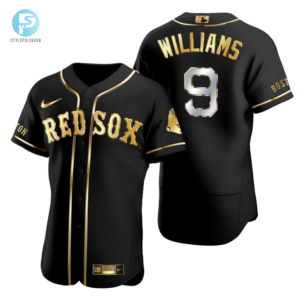 Hit A Homerun With Ted Williams 9 Jersey  Sox Fans Gold