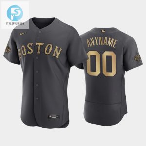 Rock Fenway Swag Custom Sox Allstar Charcoal Jersey stylepulseusa 1 1