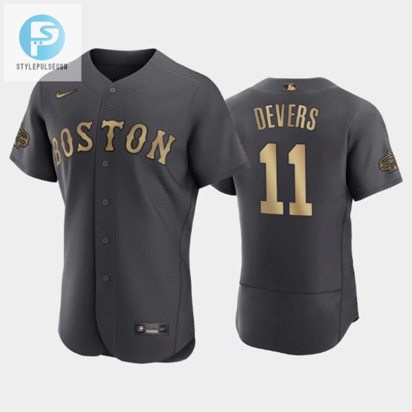 Hit A Homer With A Devers Charcoal Jersey Get Yours Now stylepulseusa 1