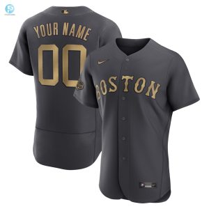 Hit A Homer In Style Custom Charcoal Red Sox Jersey stylepulseusa 1 1