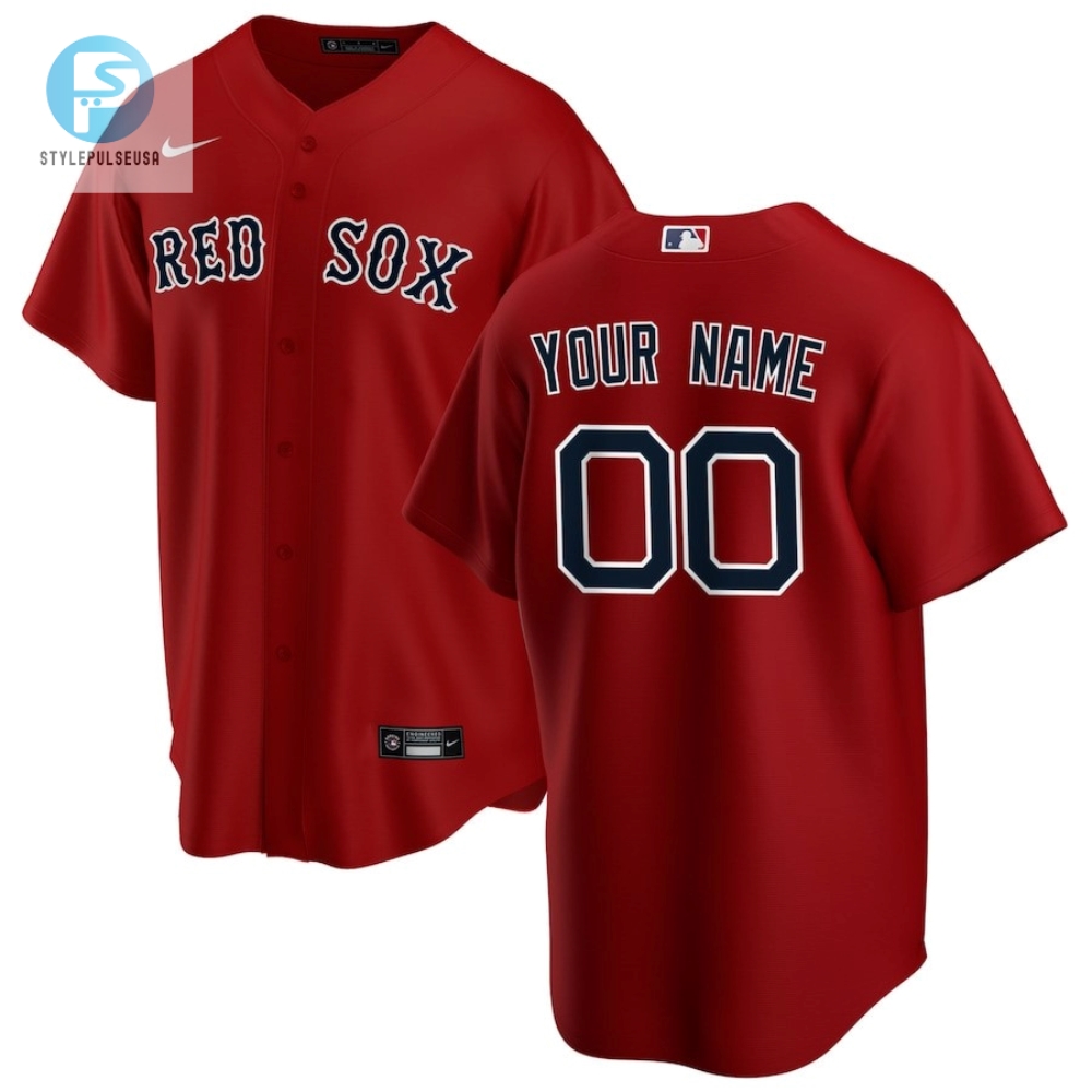 Rock Your Sox Off Custom Red Sox Jersey  Red  Rad