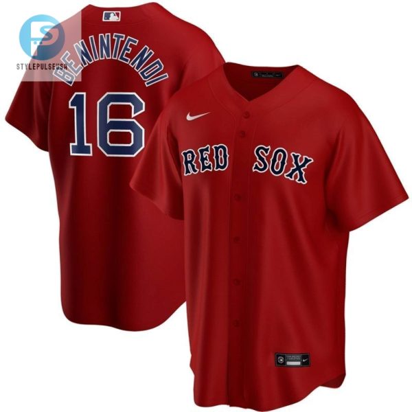 Rock Benintendis 16 Red Sox Jersey Strike Out In Style stylepulseusa 1