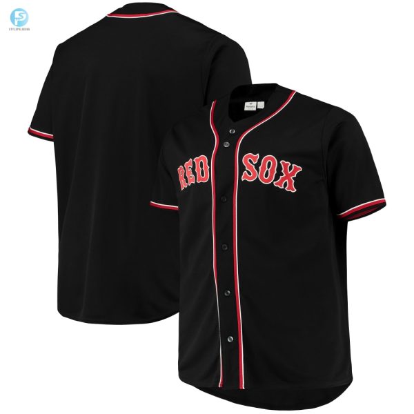 Big Tall Big Papi Vibes Sox Swag Jersey Blackred Fun stylepulseusa 1