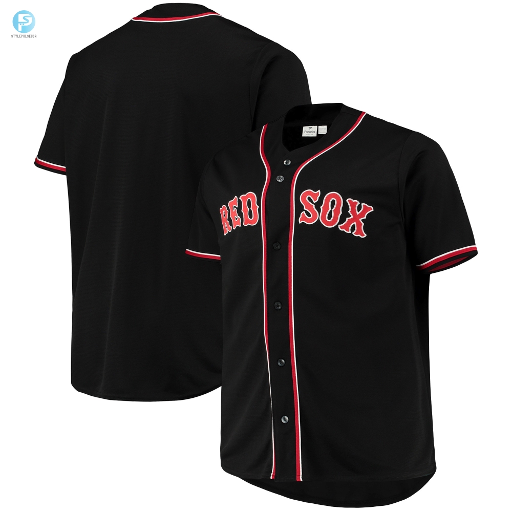 Big  Tall Big Papi Vibes Sox Swag Jersey  Blackred Fun