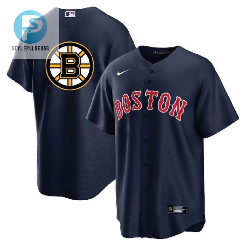 Get Your Sox  Bruins Navy Jersey  Cool Base Hot Look