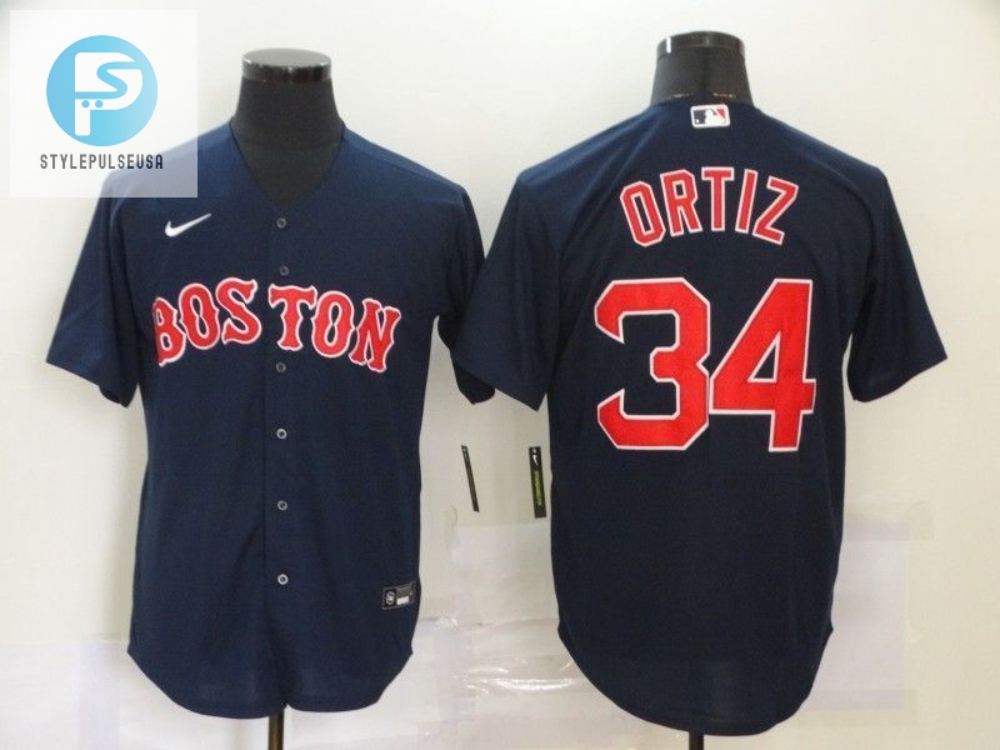 Hit A Homer With This David Ortiz 34 Red Sox Jersey