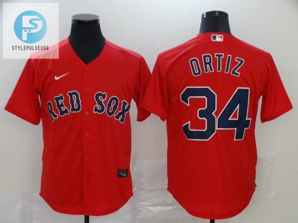 Score Big With David Ortiz 34 Red Sox Jersey  A Sox Of Fun