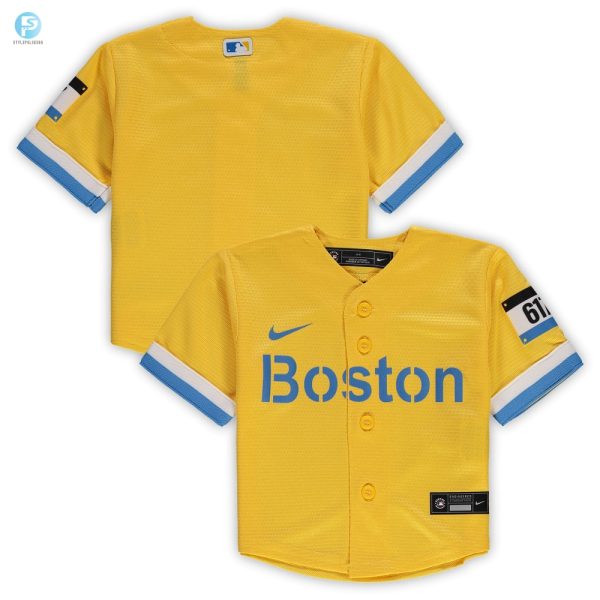 Adorable Red Sox Rookie Gold Baby Jersey Too Cute To Bench stylepulseusa 1