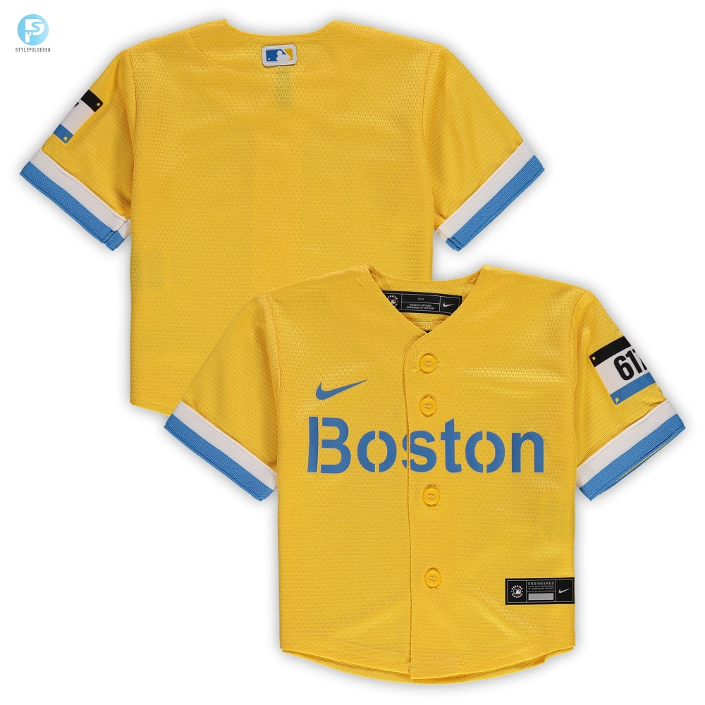 Adorable Red Sox Rookie Gold Baby Jersey  Too Cute To Bench