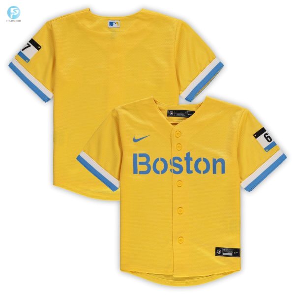 Mini Champs Gold Sox Jersey For Tiny Boston Fans stylepulseusa 1