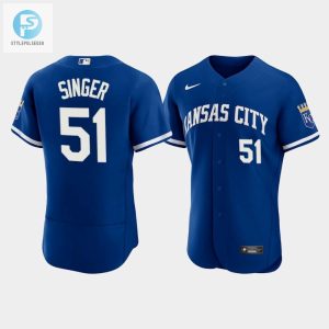 Score In Style Brady Singer 51 Royals Jersey Playful Royalty stylepulseusa 1 1