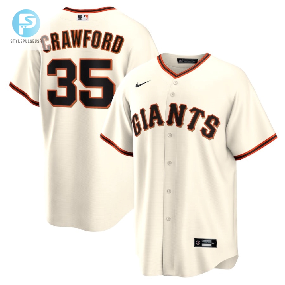 Get Crawmazing Brandon Crawford Giants Cream Jersey