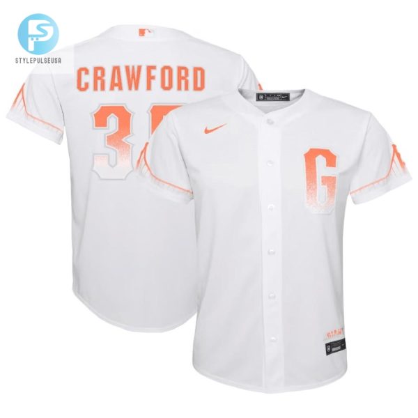 Get A Crawford Crush Giants Youth Jersey White Witty stylepulseusa 1