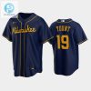 Get Yountfied Brewers 19 Navy Jersey Play Ball In Style stylepulseusa 1