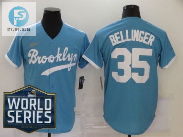 Hit A Teal Home Run Brooklyn Dodgers Bellinger 35 Jersey stylepulseusa 1