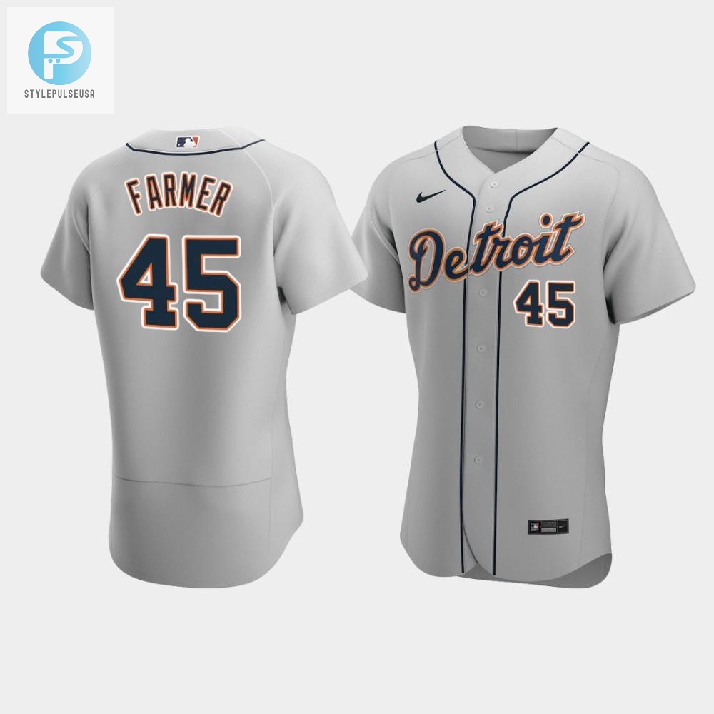 Bucks Back Hilarious 45 Tigers Gray Road Jersey