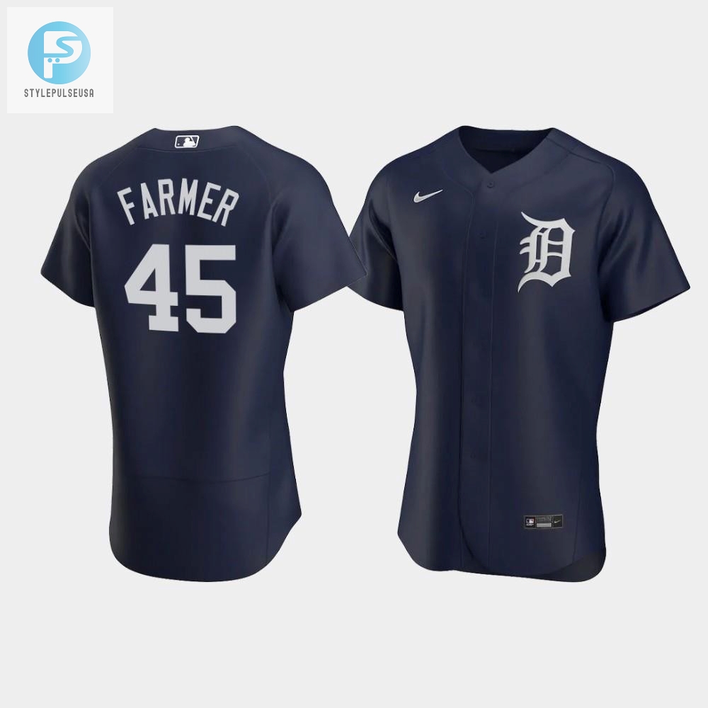 Get Your Buck Kicked Farmer 45 Tigers Jersey In Navy