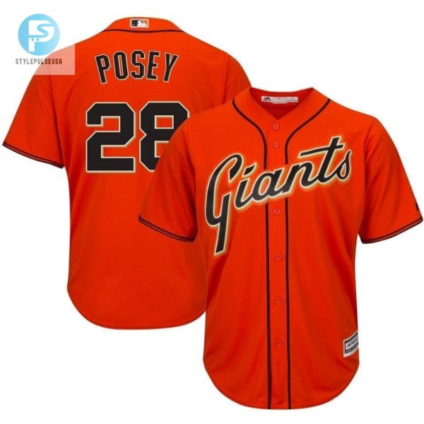 Get Your Posey Cozy Giants Cool Base Jersey Orange stylepulseusa 1 1