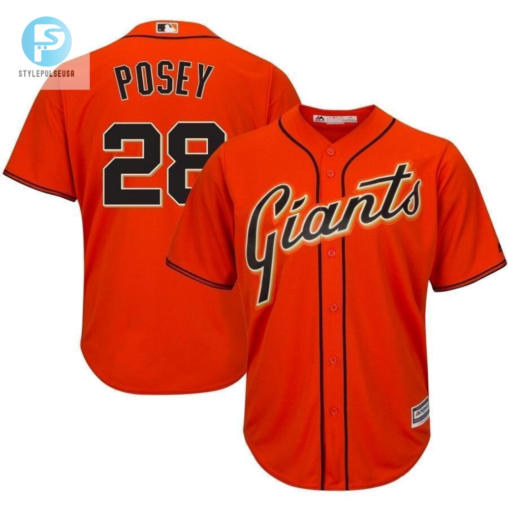 Get Your Posey Cozy Giants Cool Base Jersey  Orange