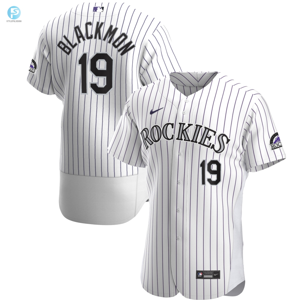 Rock On In Blackmons Authentic Rockies Jersey  White  Witty