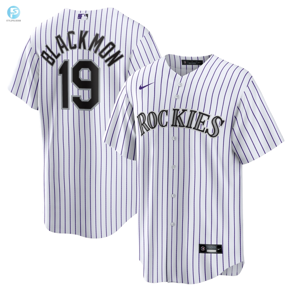 Rock A Blackmon Jersey  Rockies White Mlb Love