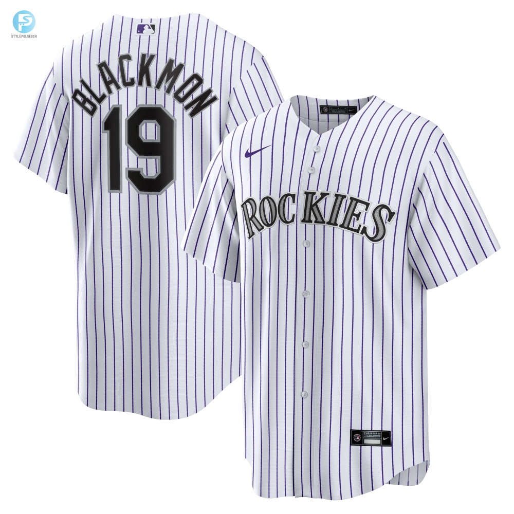 Rock Rockies In Blackmon Style Play Ball In White Humorous Jersey