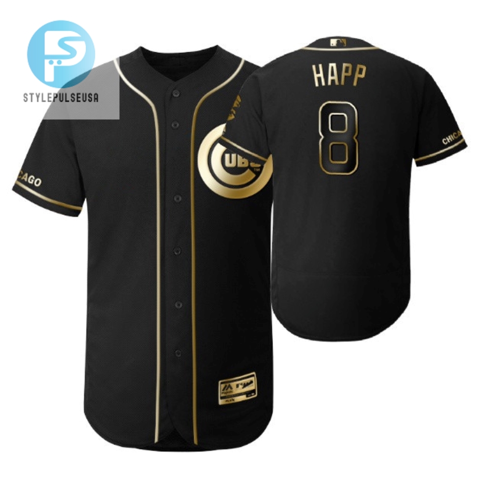 Snazzy Black Ian Happ Cubs Jersey  Hilarious Fan Musthave