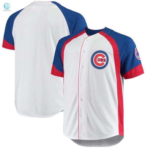 Xl Cubs Fans Snap Up This Colorblock Jersey Whiteroyal stylepulseusa 1