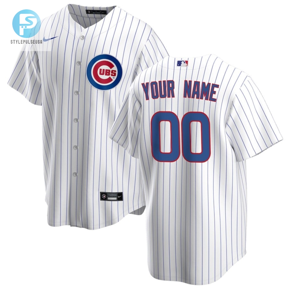 Pitch Perfect Custom Chicago Cubs Jersey  White Chic