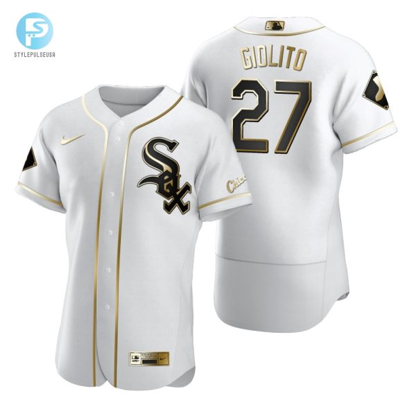 Giolitos Gold Gift White Sox 27 Jersey Laugh Cheer stylepulseusa 1 1