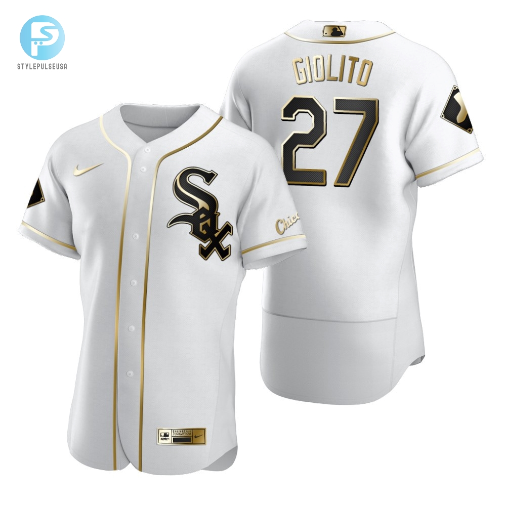 Giolitos Gold Gift White Sox 27 Jersey  Laugh  Cheer