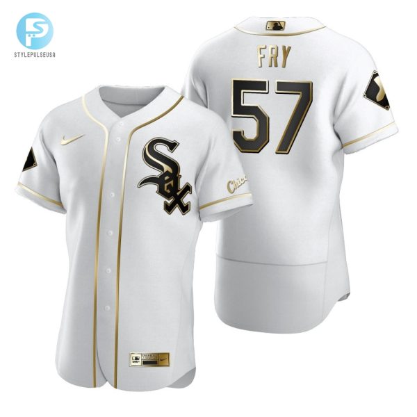 Pitch Perfect Laughs Unique White Sox Jace Fry 57 Jersey stylepulseusa 1