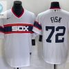 Catch Fisk Fever Chic White Sox 72 Jersey Blue White stylepulseusa 1