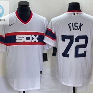 Catch Fisk Fever Chic White Sox 72 Jersey Blue White stylepulseusa 1 1