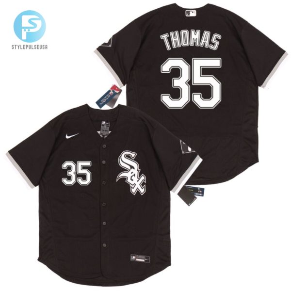 Score Big Frank Thomas 35 White Sox 20 Jersey Black Bold stylepulseusa 1 1