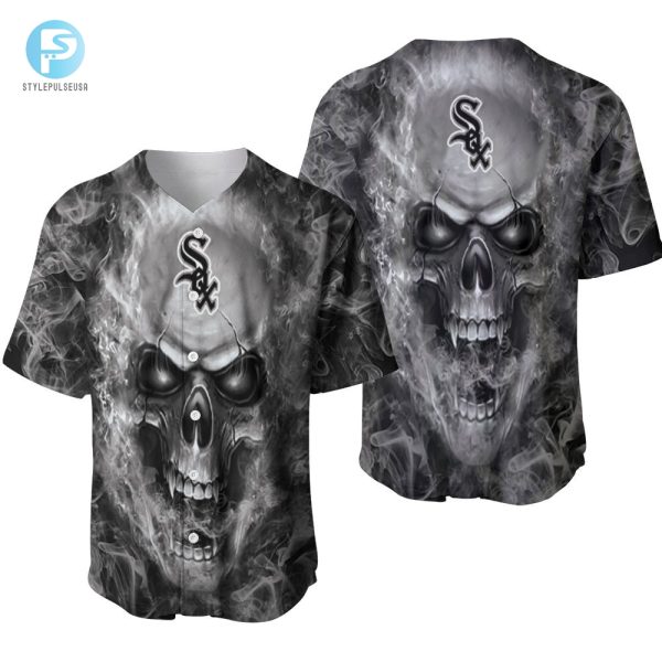 Rock On With Our Hilarious White Sox Skull Jersey stylepulseusa 1 1