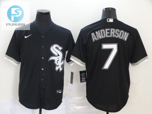 Score Big Laughs Tim Anderson 7 Sox 2020 Black Jersey stylepulseusa 1