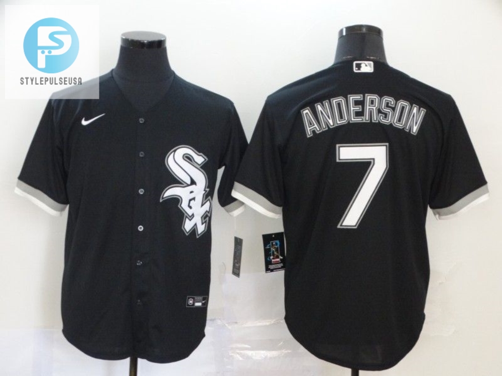 Score Big Laughs Tim Anderson 7 Sox 2020 Black Jersey