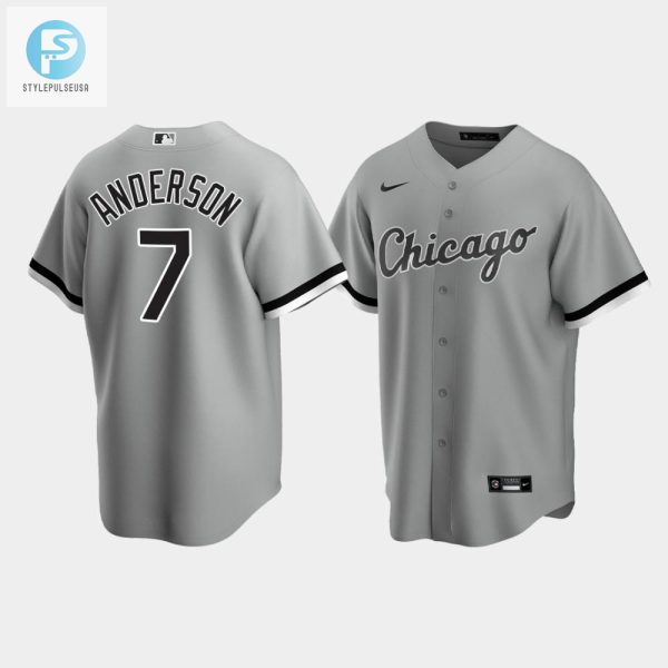 Swing In Style Tim Anderson 7 Gray Sox Jersey Be Unique stylepulseusa 1