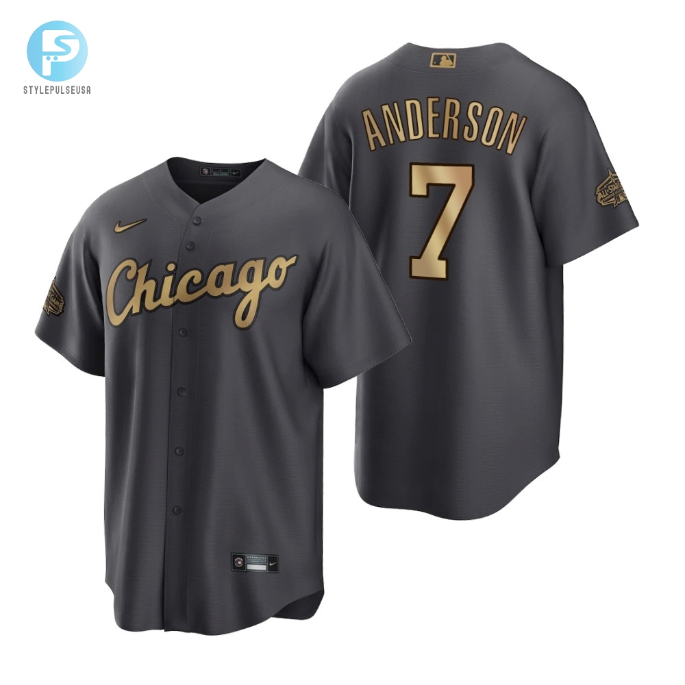 Hit A Homer Tim Anderson Allstar Jersey  Charcoal Charm