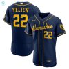 Get Yelichd Up Brewers 50Th Season Jersey Navy Nice stylepulseusa 1