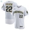 Be Yelichs Mvp Sport The Brewers Iconic White Jersey stylepulseusa 1