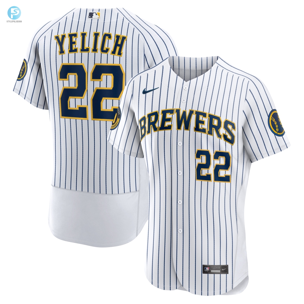 Be Yelichs Mvp Sport The Brewers Iconic White Jersey