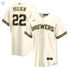 Snag Yelichs Cream Dream Brew Crews Alt Jersey stylepulseusa 1