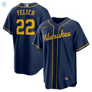 Get Yeliched Brewers Jersey Navy New And Hilarious stylepulseusa 1 1