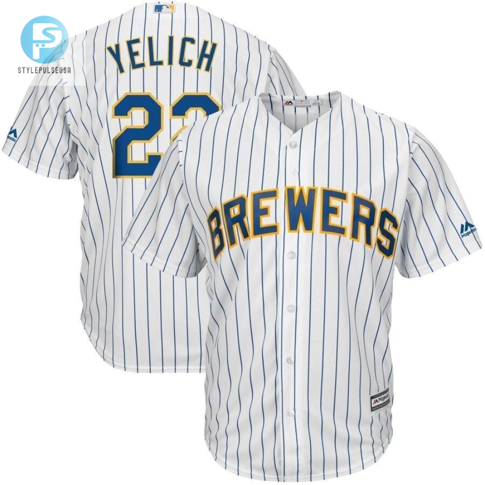 Stand Tall In A Yelich Jersey  Size Matters Go Brewers